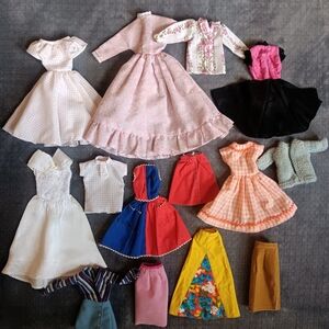 Fits Barbie & Similar 70s Vintage Lot Of Doll Clothes Clothing Bundle Assortment